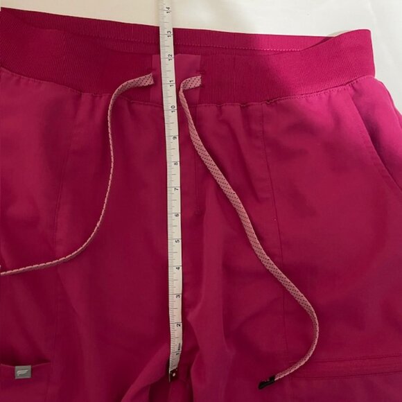 Fabletics On-Call Large Medical Doctor Nurse Scrub Joggers in Pink Hibiscus - Picture 8 of 8